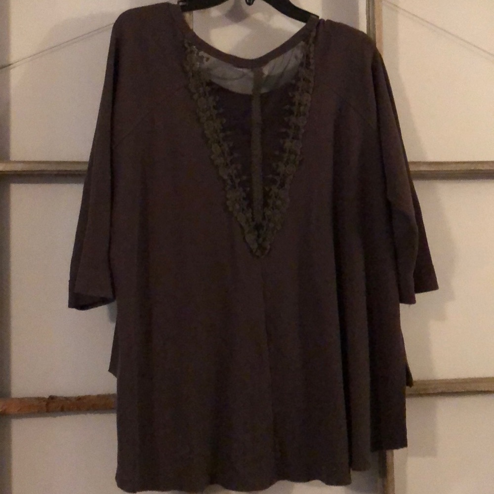Like new boutique brand boho 3/4 sleeve shirt